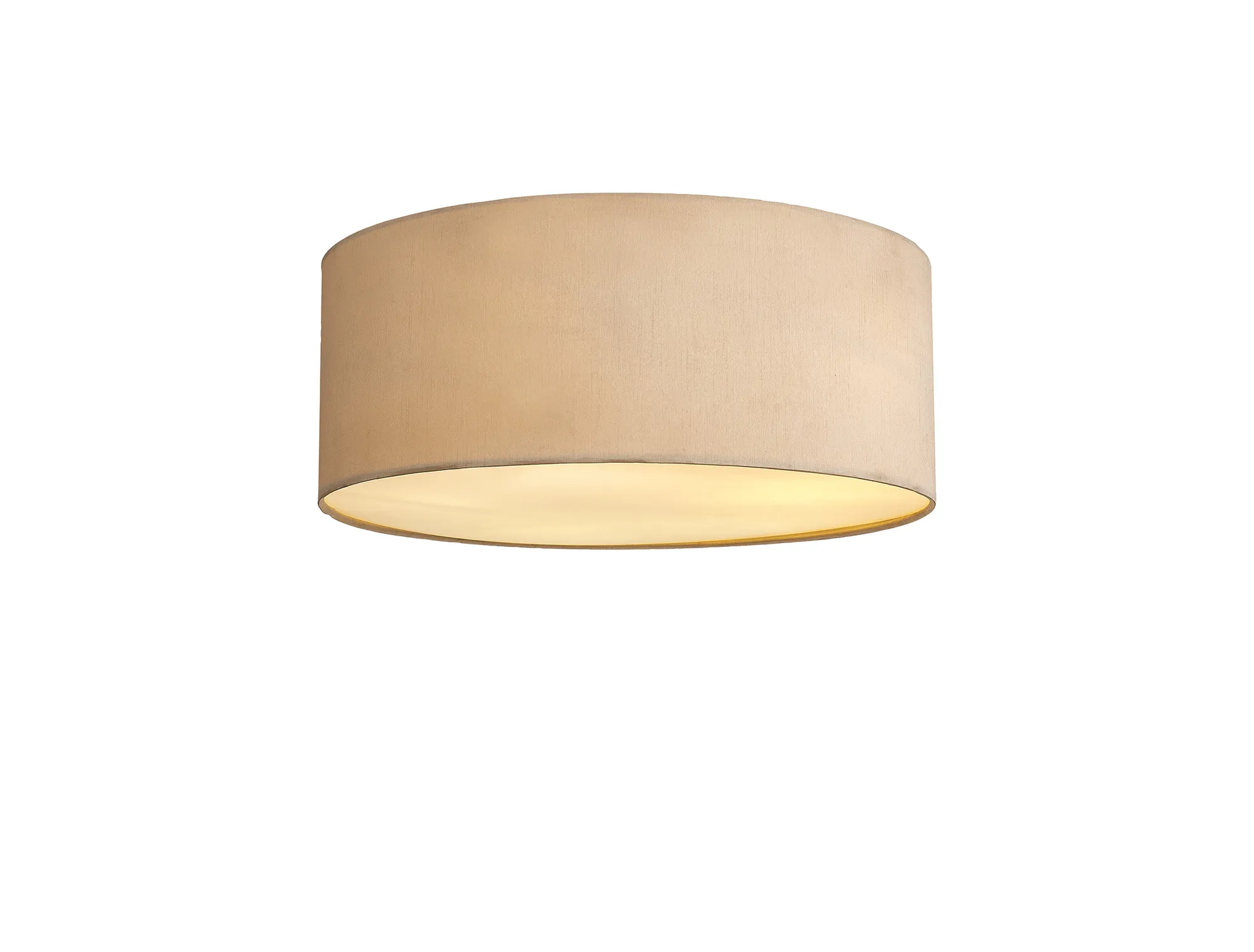 DK0640  Baymont 50cm Flush 5 Light Nude Beige/Moonlight; Frosted Diffuser